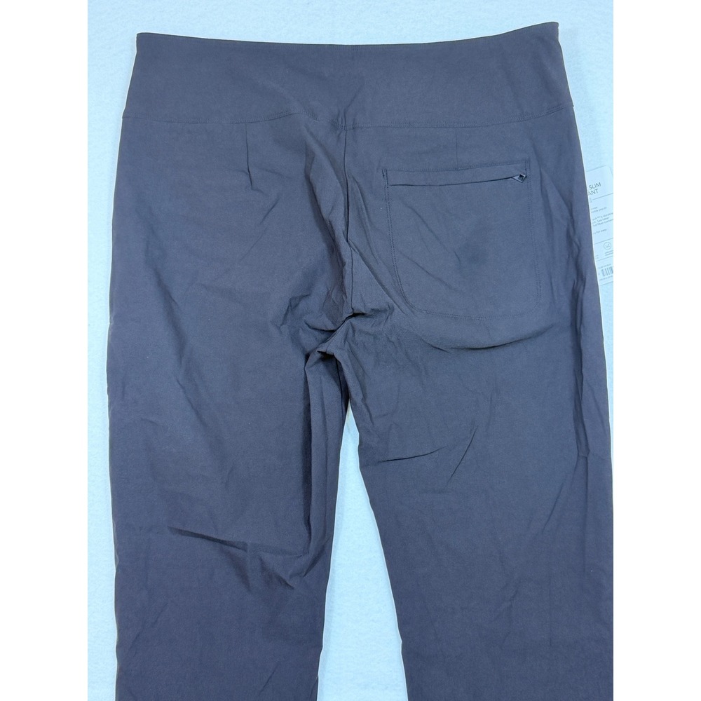 Athleta Wander Slim Ankle Pant Black Mid Rise Zip Pocket Tech Women Size 16T - Picture 8 of 9